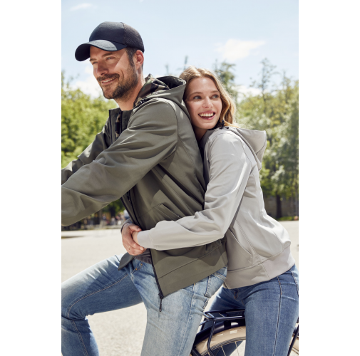 Ladies\' Hooded Softshell Jacket