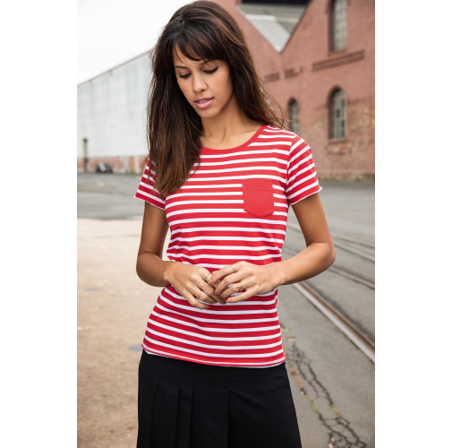 Ladies\' T-Shirt Striped