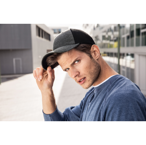 6 Panel Elastic Fit Mesh Cap