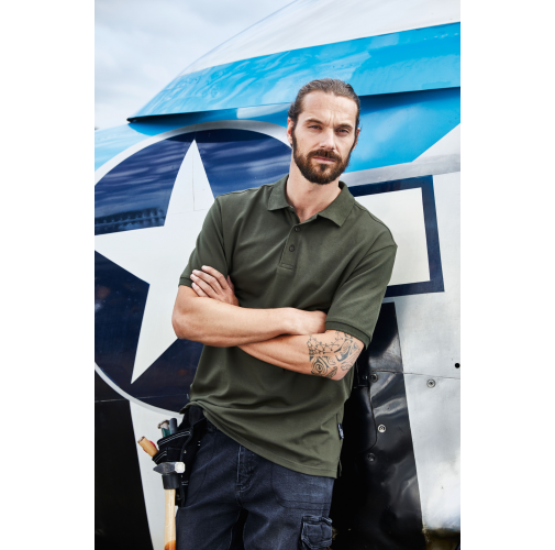 Men\'s BIO Stretch-Polo Work - SOLID - OCS Blended