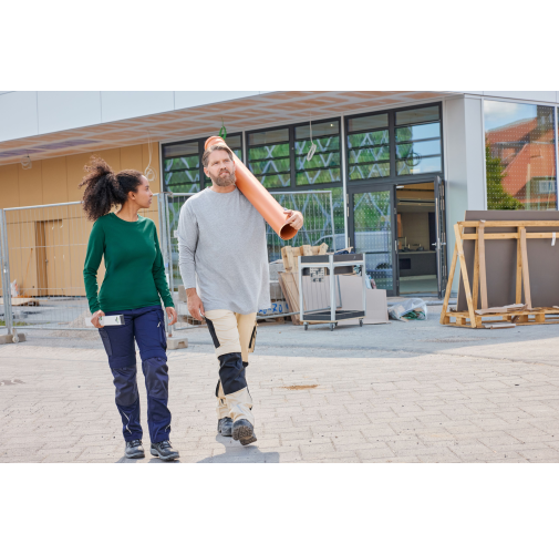 Men\'s BIO Stretch-Longsleeve Work - SOLID - OCS Blended