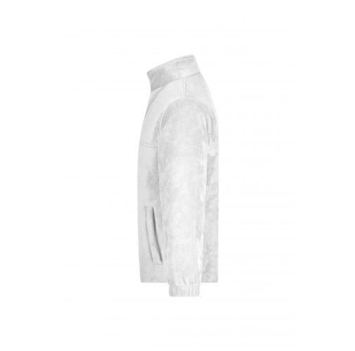 white Full-Zip Fleece Junior