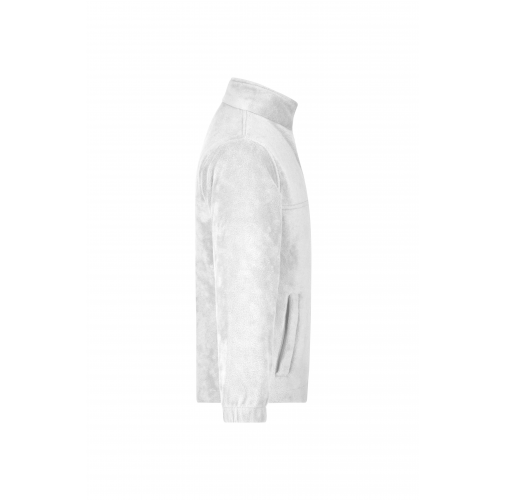 white Full-Zip Fleece Junior