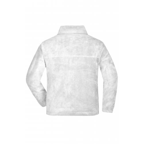 white Full-Zip Fleece Junior