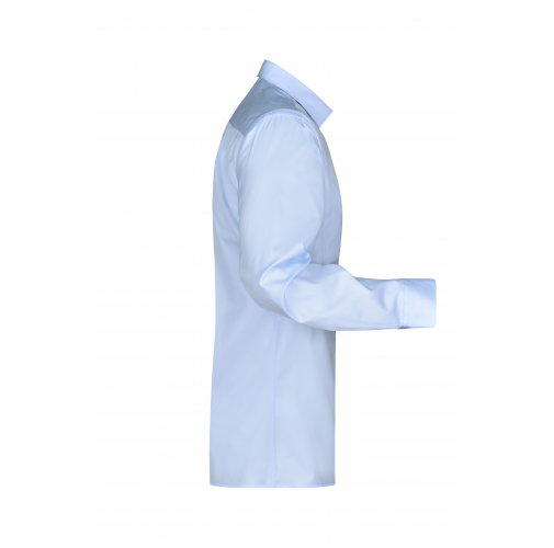 light-blue Men's Business Shirt Long-Sleeved