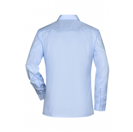 light-blue Men's Business Shirt Long-Sleeved