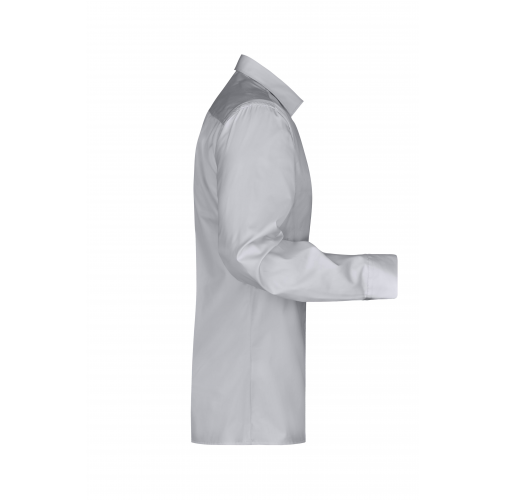 light-grey Men's Business Shirt Long-Sleeved