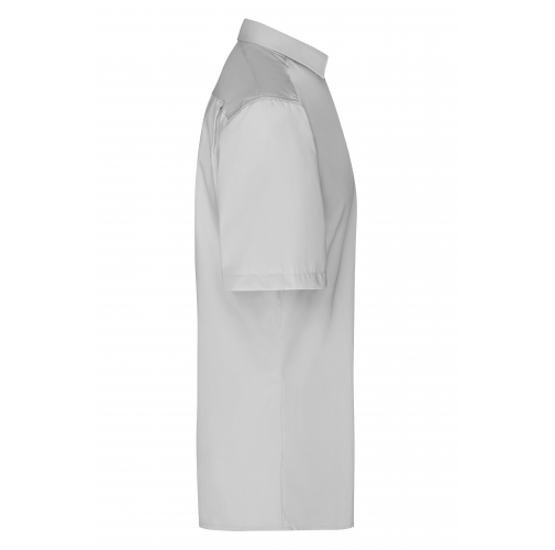 light-grey Men's Business Shirt Short-Sleeved