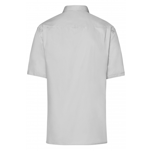 light-grey Men's Business Shirt Short-Sleeved