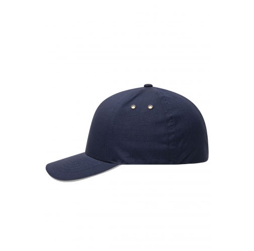 navy/silver Flexfit® Ripstop Sandwich Cap