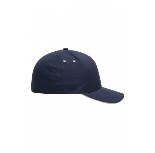 navy/silver Flexfit® Ripstop Sandwich Cap