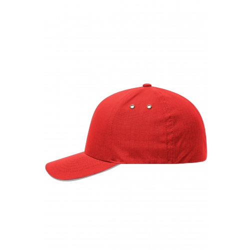 red/silver Flexfit® Ripstop Sandwich Cap