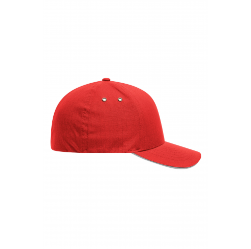 red/silver Flexfit® Ripstop Sandwich Cap