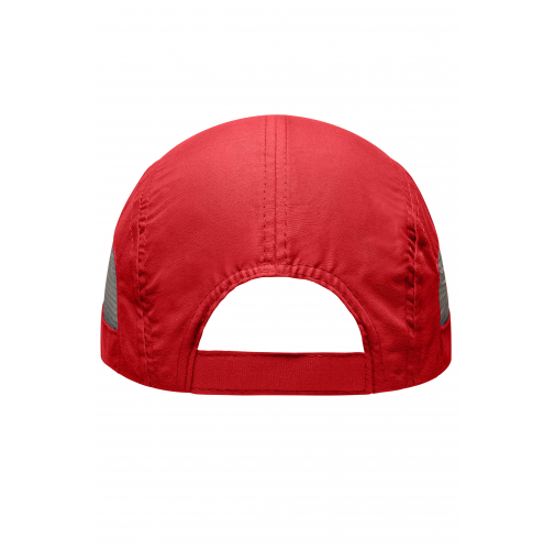 red/light-grey 5 Panel Sportive Cap