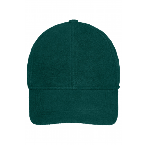dark-green 6 Panel Fleece Cap with Earflaps