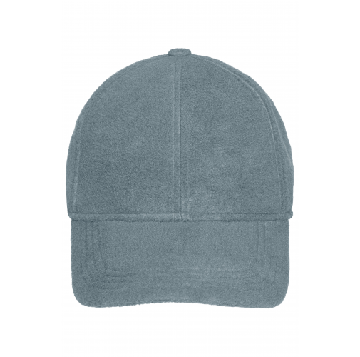 grey 6 Panel Fleece Cap with Earflaps