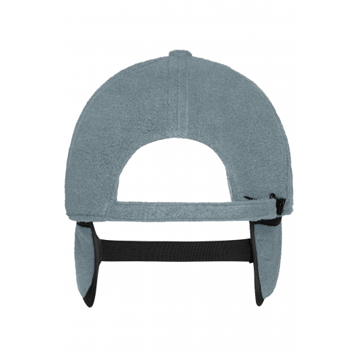 grey 6 Panel Fleece Cap with Earflaps