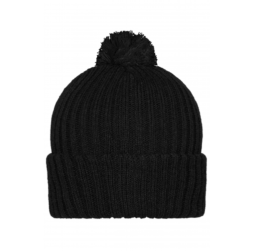 Knitted Cap with Pompon
