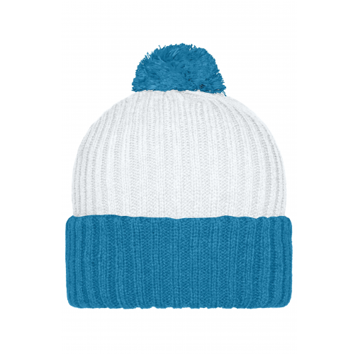 Knitted Cap with Pompon