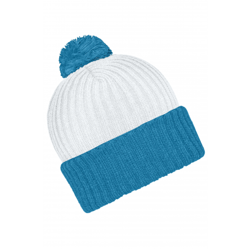 Knitted Cap with Pompon