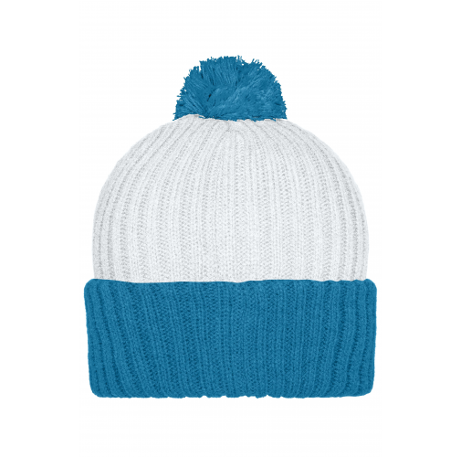 Knitted Cap with Pompon