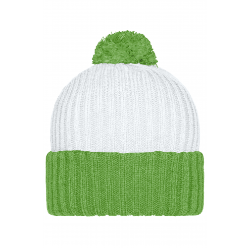 Knitted Cap with Pompon