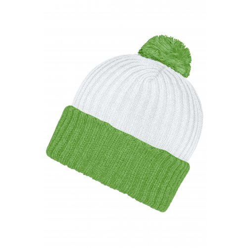 Knitted Cap with Pompon