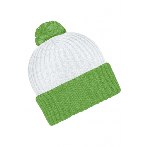 Knitted Cap with Pompon