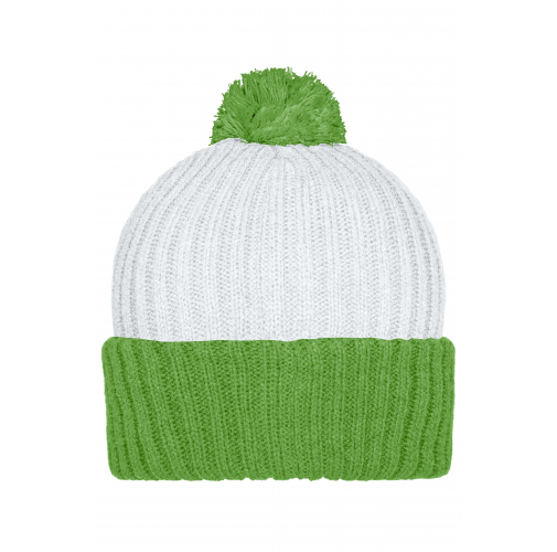 Knitted Cap with Pompon