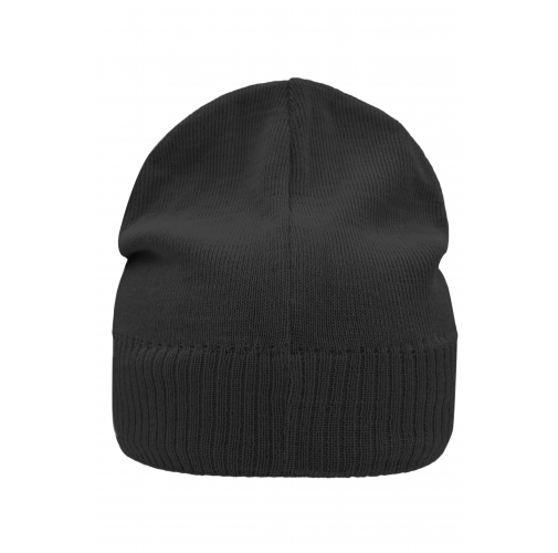 Knitted Beanie with Fleece Inset