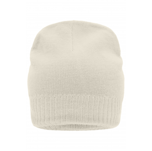 Knitted Beanie with Fleece Inset