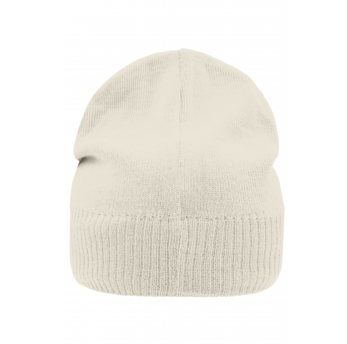 Knitted Beanie with Fleece Inset