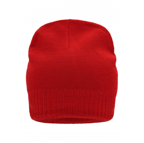 Knitted Beanie with Fleece Inset