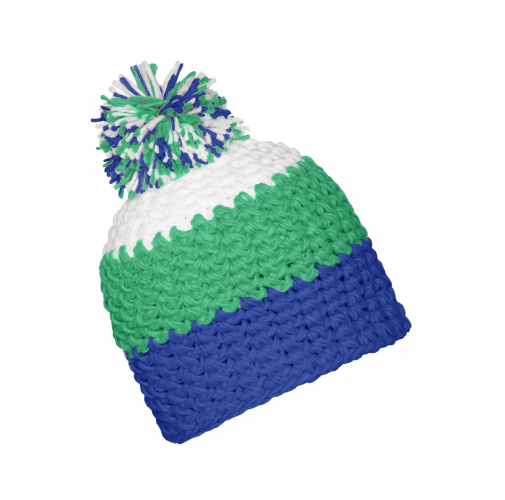 Crocheted Cap with Pompon