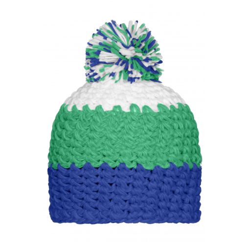 Crocheted Cap with Pompon
