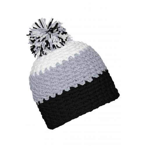 Crocheted Cap with Pompon