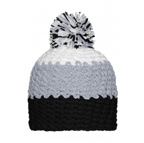 Crocheted Cap with Pompon