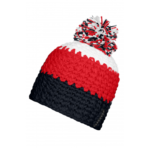 Crocheted Cap with Pompon