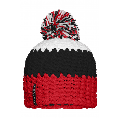 Crocheted Cap with Pompon