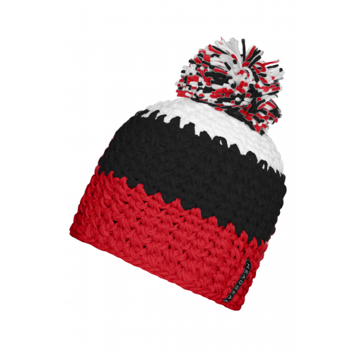 Crocheted Cap with Pompon