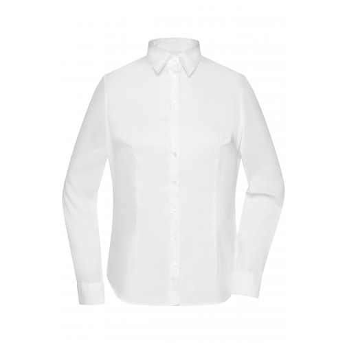 white Ladies' Long-Sleeved Blouse