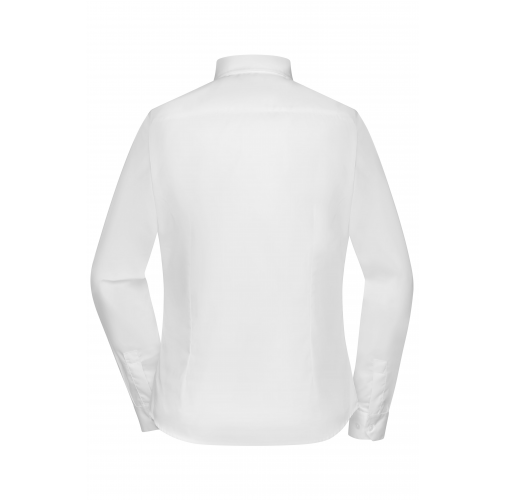 white Ladies' Long-Sleeved Blouse