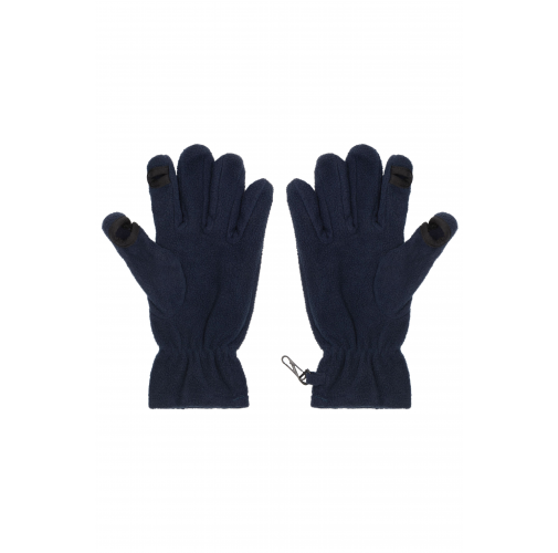 navy Touch-Screen Fleece Gloves