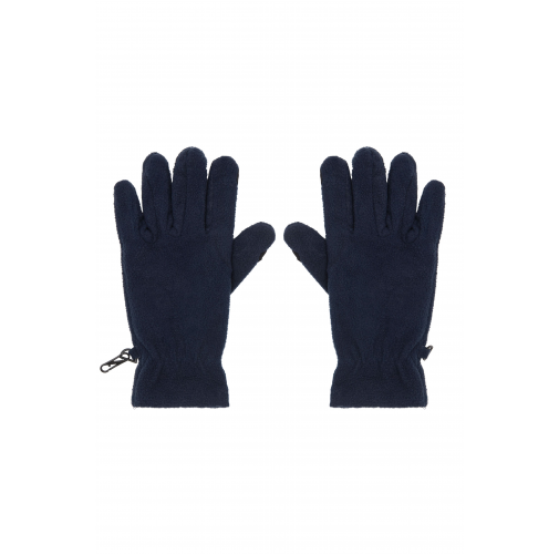 navy Touch-Screen Fleece Gloves