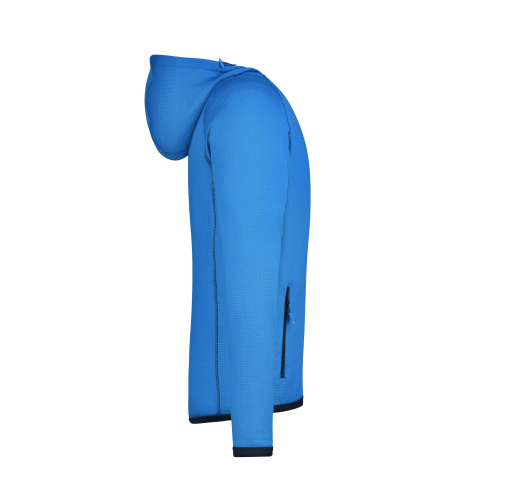 aqua/navy Men's Hooded Fleece