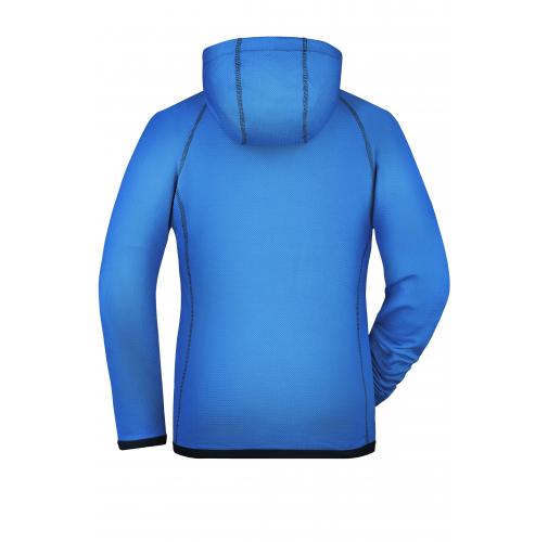 aqua/navy Men's Hooded Fleece