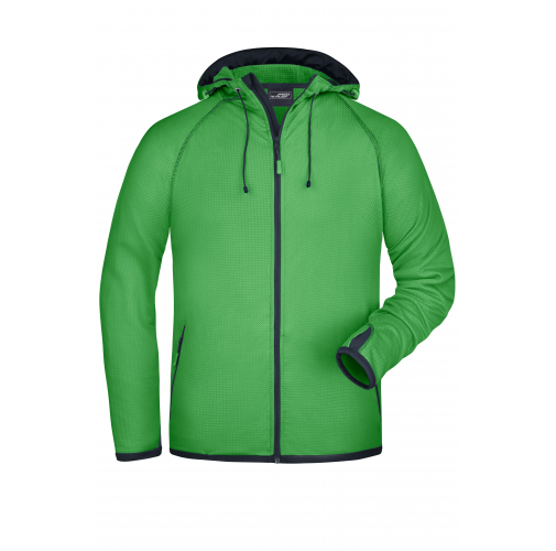 green/navy Men's Hooded Fleece