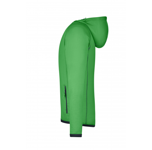 green/navy Men's Hooded Fleece