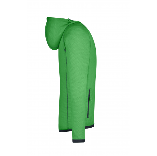 green/navy Men's Hooded Fleece