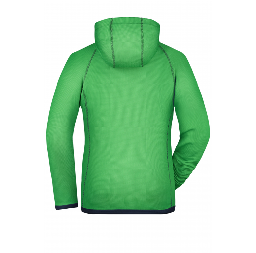 green/navy Men's Hooded Fleece